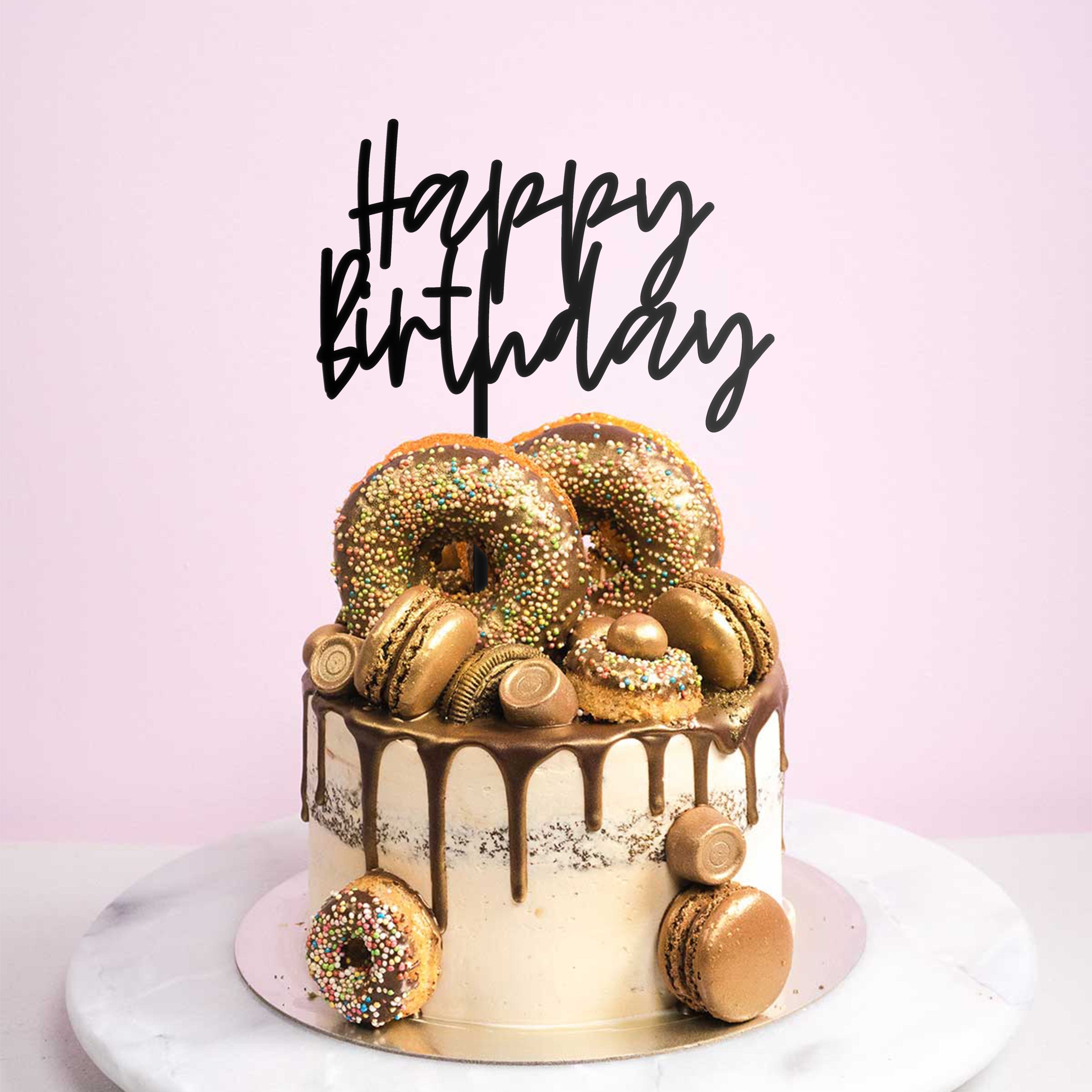 Cake topper Happy Birthday per torta di compleanno 